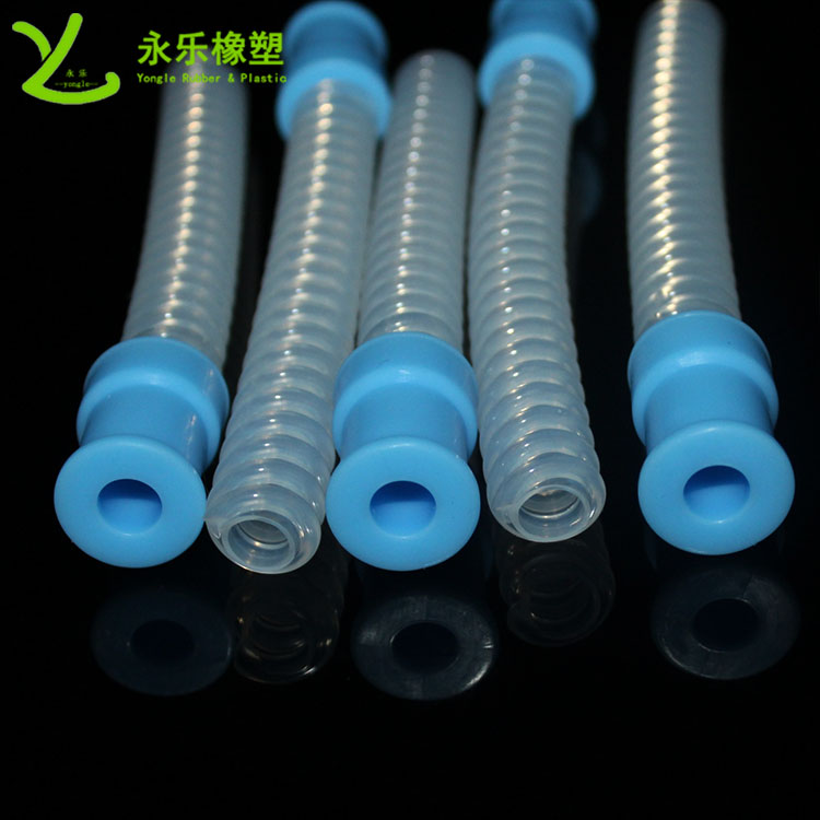 呼吸機硅膠波紋管，醫(yī)用硅膠波紋管，無氣味硅膠波紋管