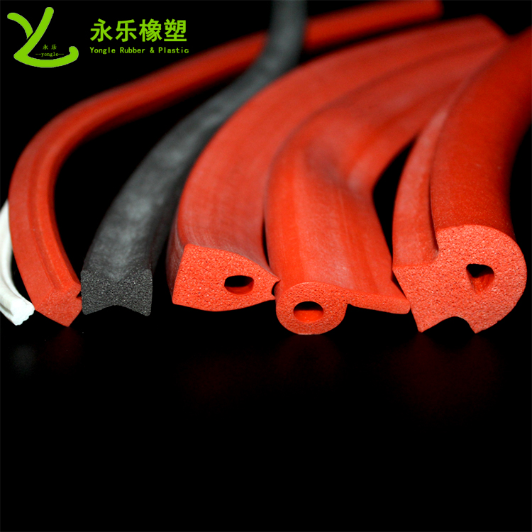 擠出發(fā)泡密封條，定制硅膠發(fā)泡密封條，耐高溫發(fā)泡硅膠密封條