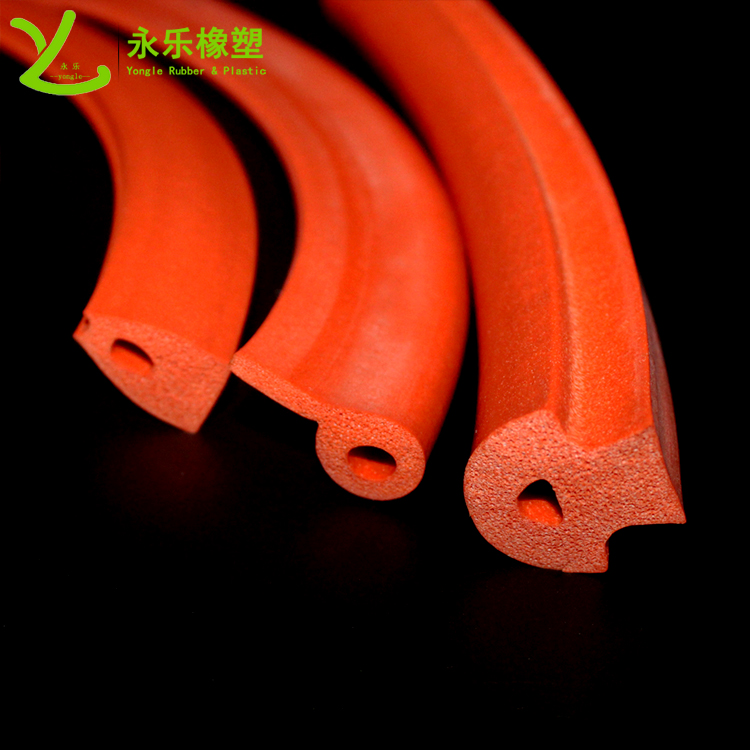 擠出發(fā)泡密封條，定制硅膠發(fā)泡密封條，耐高溫發(fā)泡硅膠密封條