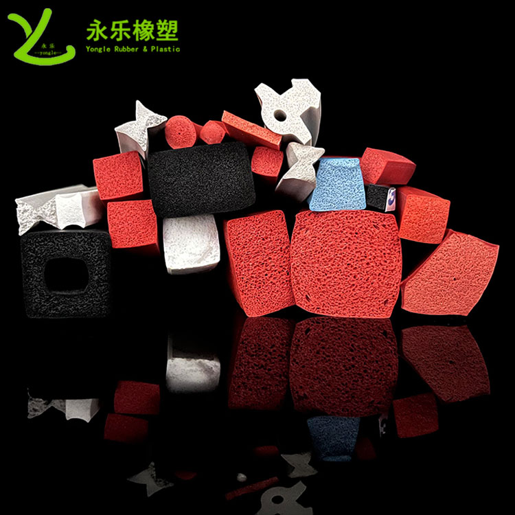 擠出發(fā)泡硅膠條，防水發(fā)泡硅膠條，耐高溫發(fā)泡硅膠條