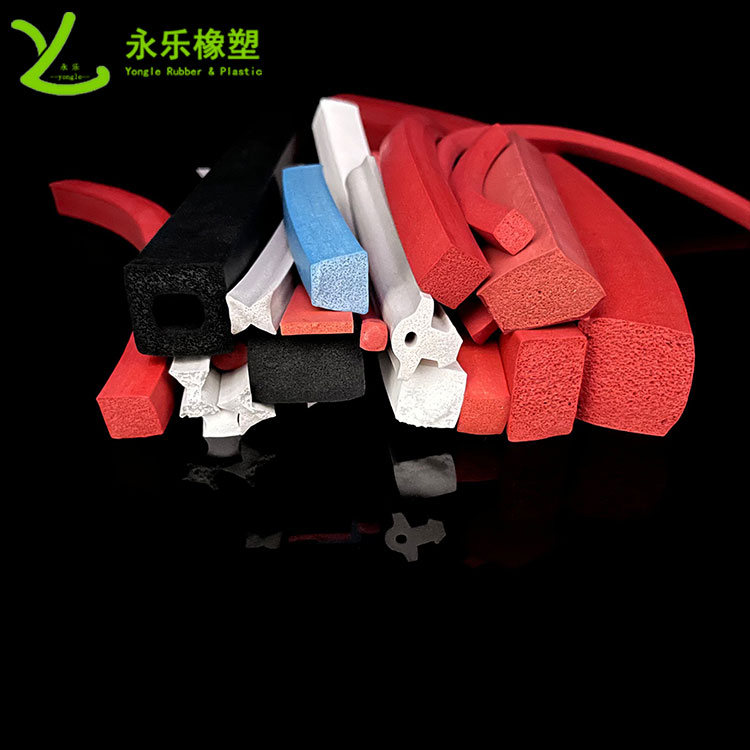 擠出發(fā)泡硅膠條，防水發(fā)泡硅膠條，耐高溫發(fā)泡硅膠條