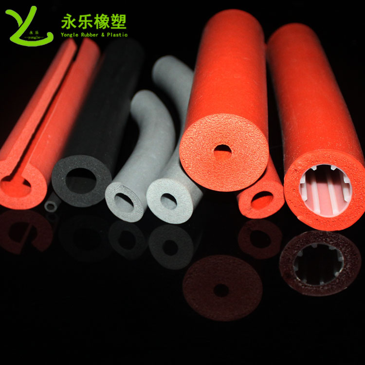 發(fā)泡硅膠管，擠出發(fā)泡硅膠管，耐高溫發(fā)泡硅膠管