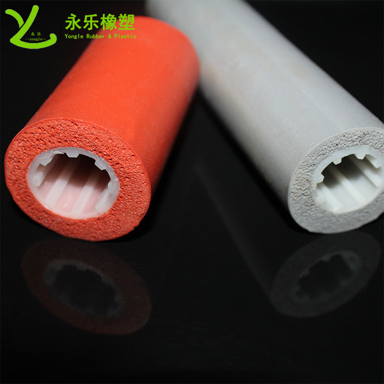 靜海復(fù)合發(fā)泡硅膠管，耐高溫發(fā)泡硅膠管，保溫發(fā)泡硅膠管