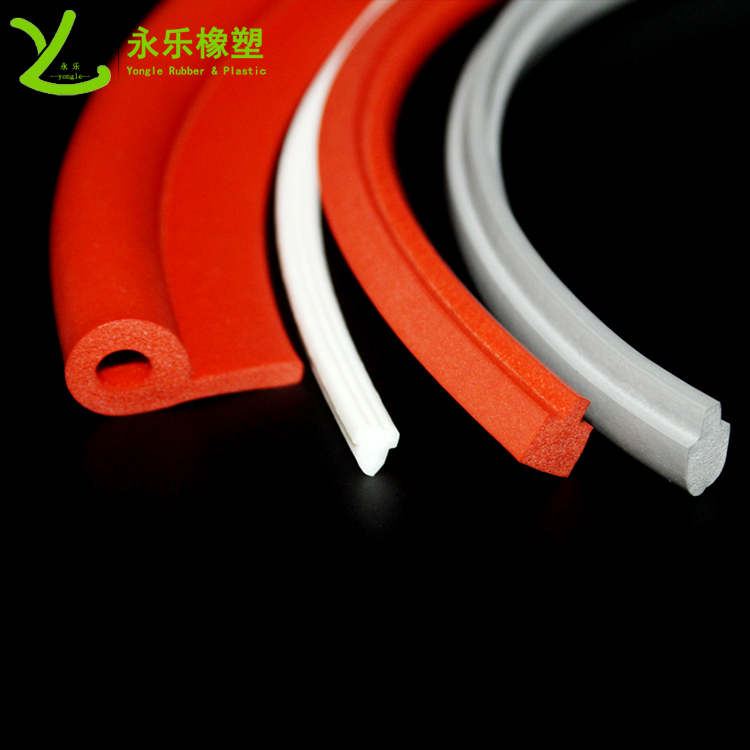 擠出發(fā)泡密封條，定制硅膠發(fā)泡密封條，耐高溫發(fā)泡硅膠密封條