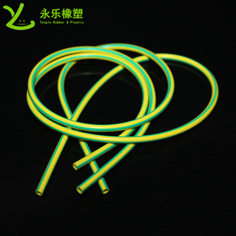 阻燃硅膠管，雙色阻燃硅膠管，黃綠絕緣硅膠管