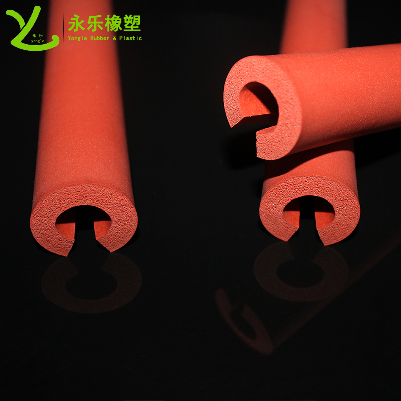 開口發(fā)泡硅膠管，耐高溫發(fā)泡硅膠管，保溫發(fā)泡硅膠管，隔熱發(fā)泡硅膠管