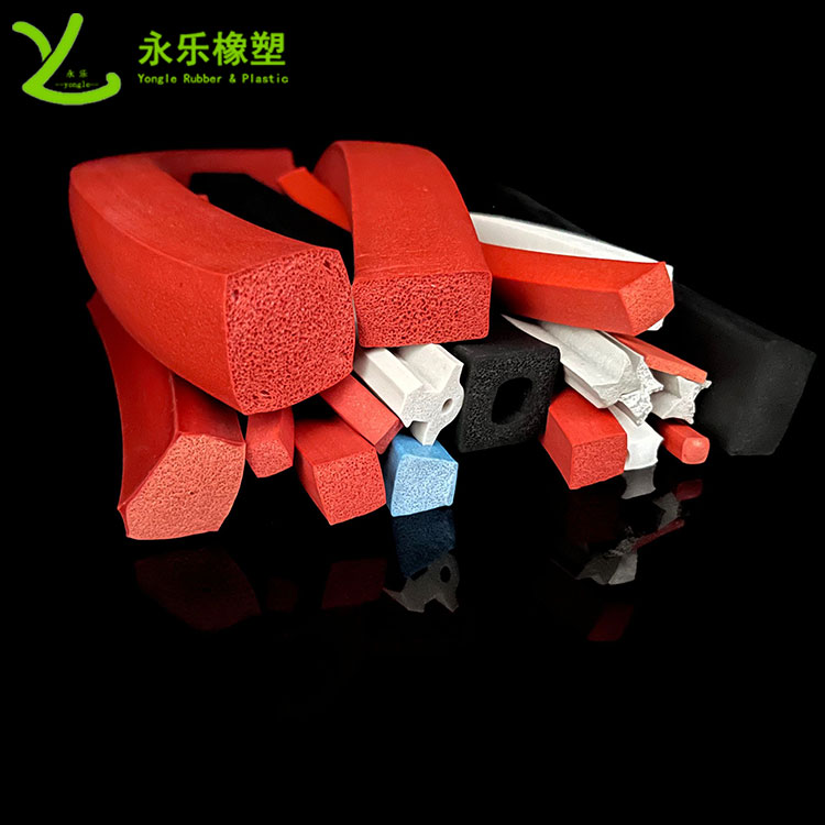 擠出發(fā)泡硅膠條，防水發(fā)泡硅膠條，耐高溫發(fā)泡硅膠條